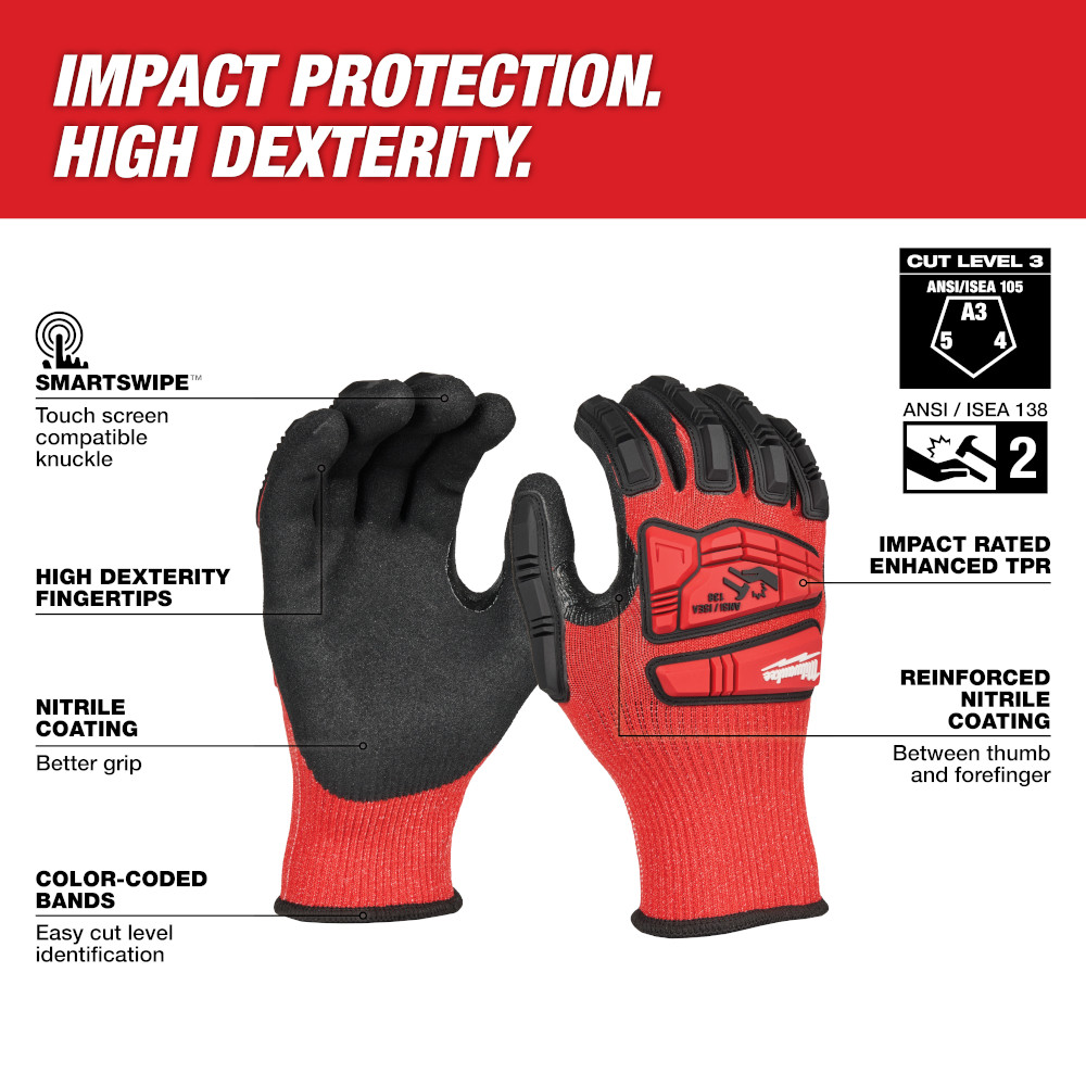 Impact Cut 3 Nitrile Dip Glove - XXL