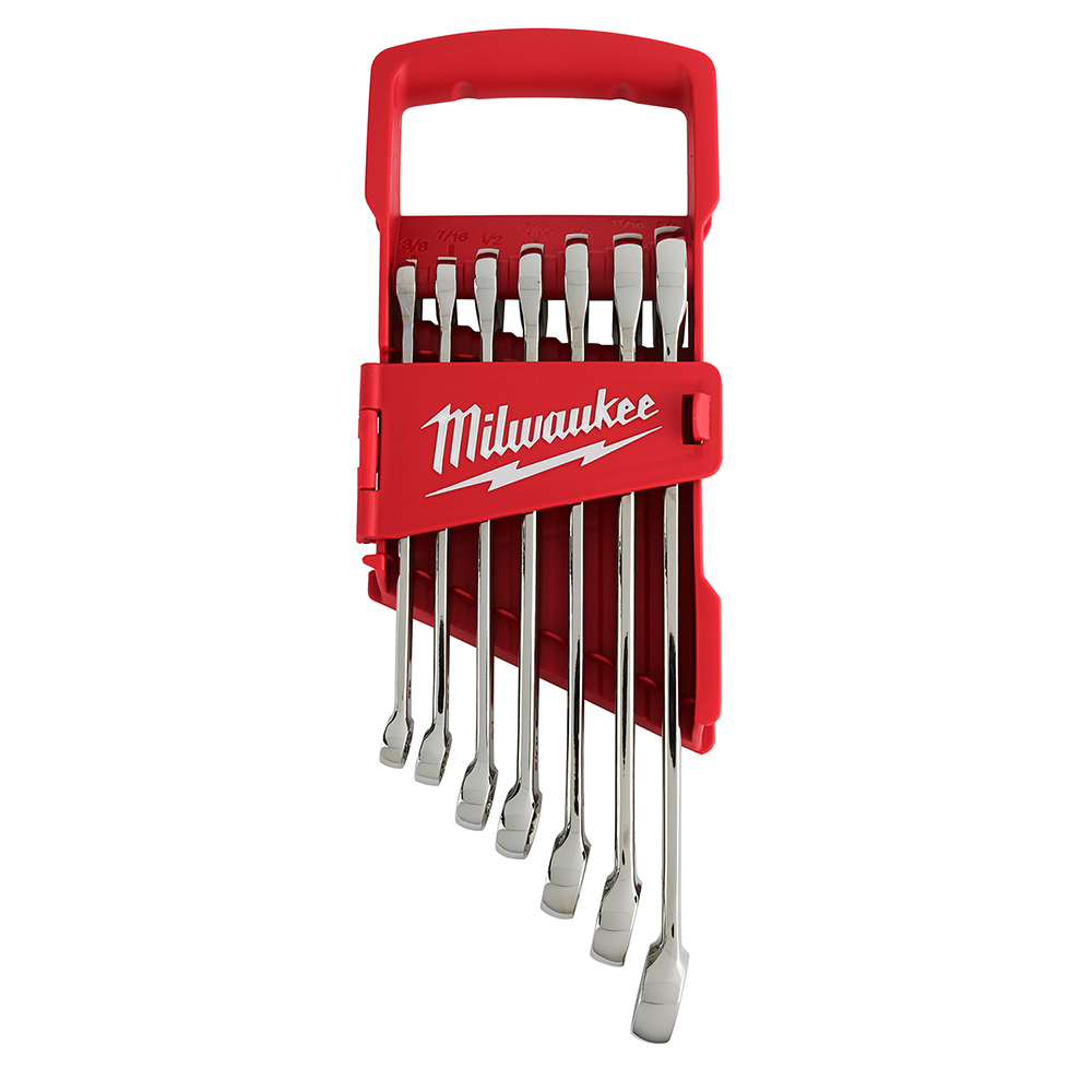 Product image for Milwaukee 48-22-9407 7-Piece Combination Wrench Set - SAE