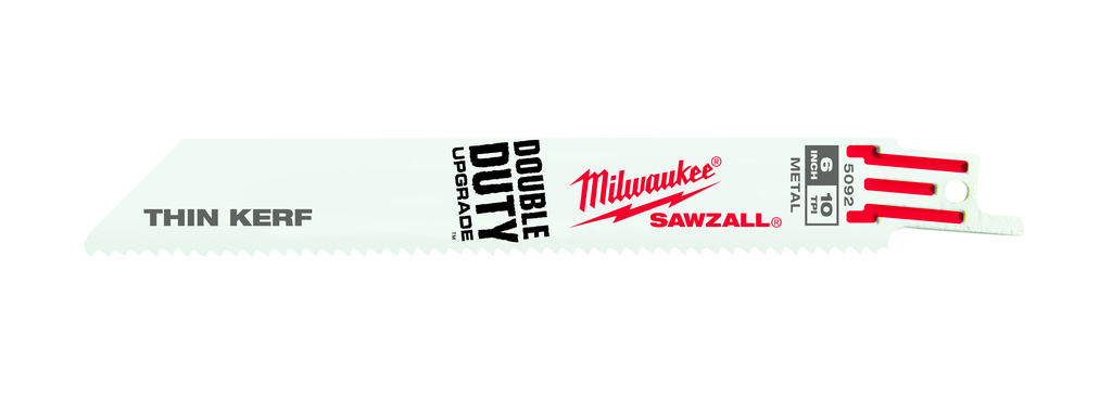 Product image for Milwaukee 48-01-6092 6" 10 TPI Thin Kerf SAWZALL® Blades (50 Pk)