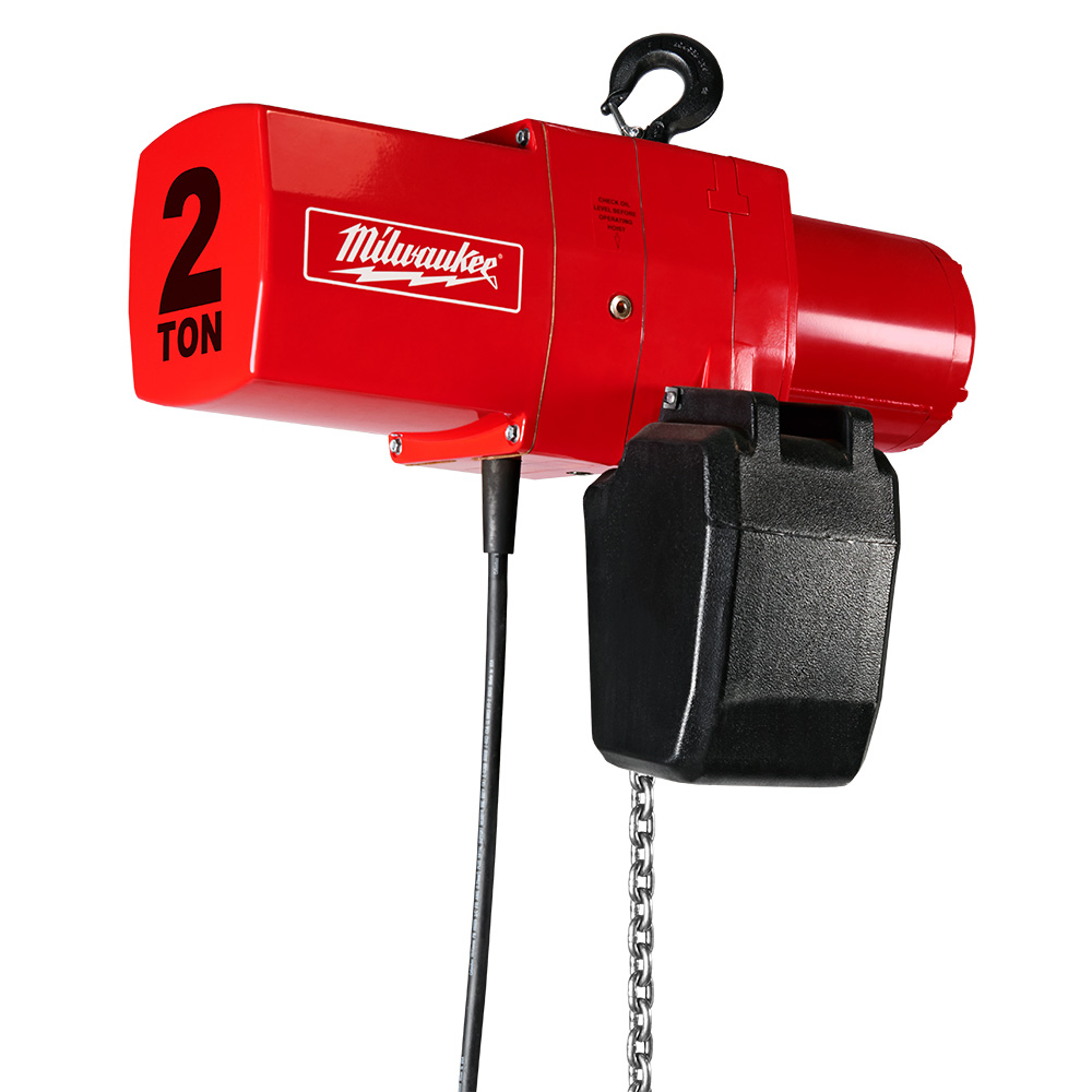 Product image for Milwaukee 9573 2 Ton Electric Hoist 20ft