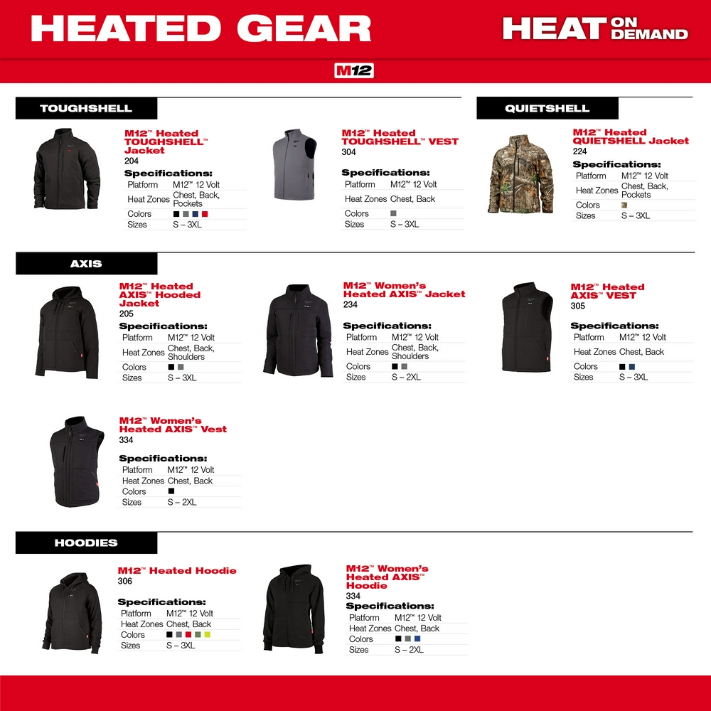 M12™ Heated AXIS™ Vest Black Medium