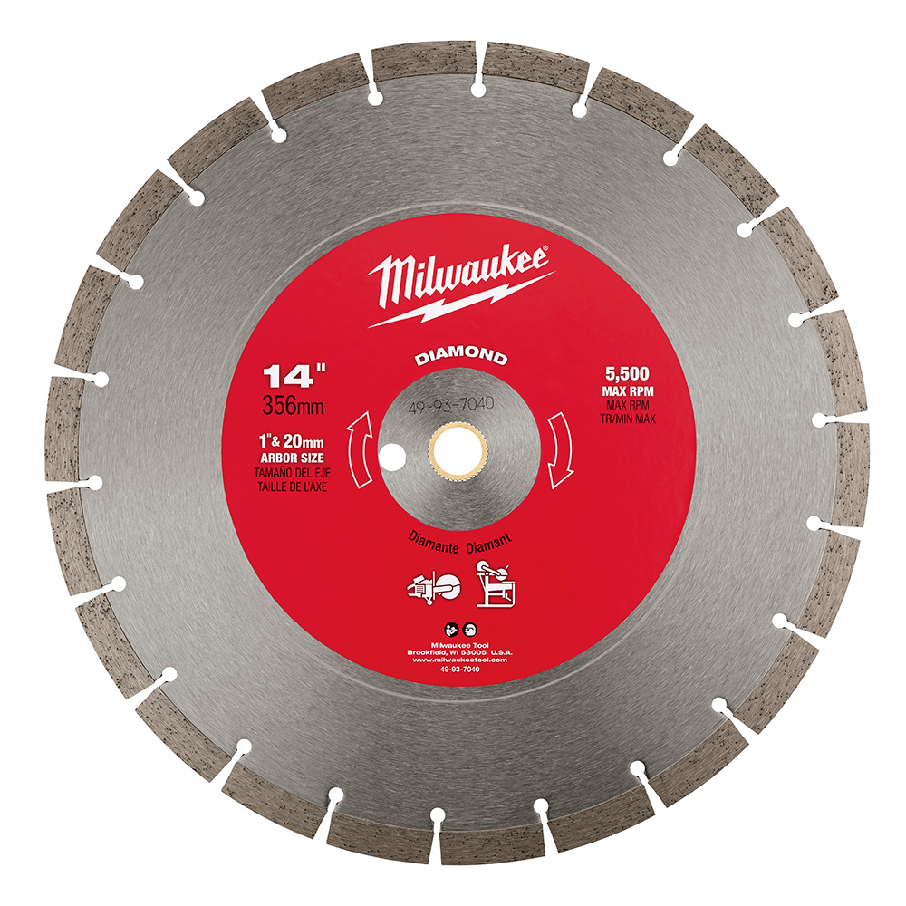Product image for Milwaukee 49-93-7040 14" Diamond Seg