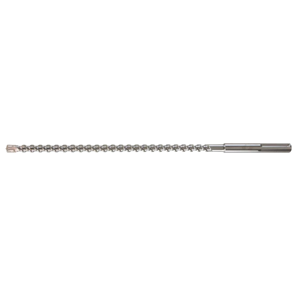 Product image for Milwaukee 48-20-3956 1" x 36" (31" Drilling Depth) 4-Cutter Rotary Hammer Drill Bit, Carbide, SDS-Max