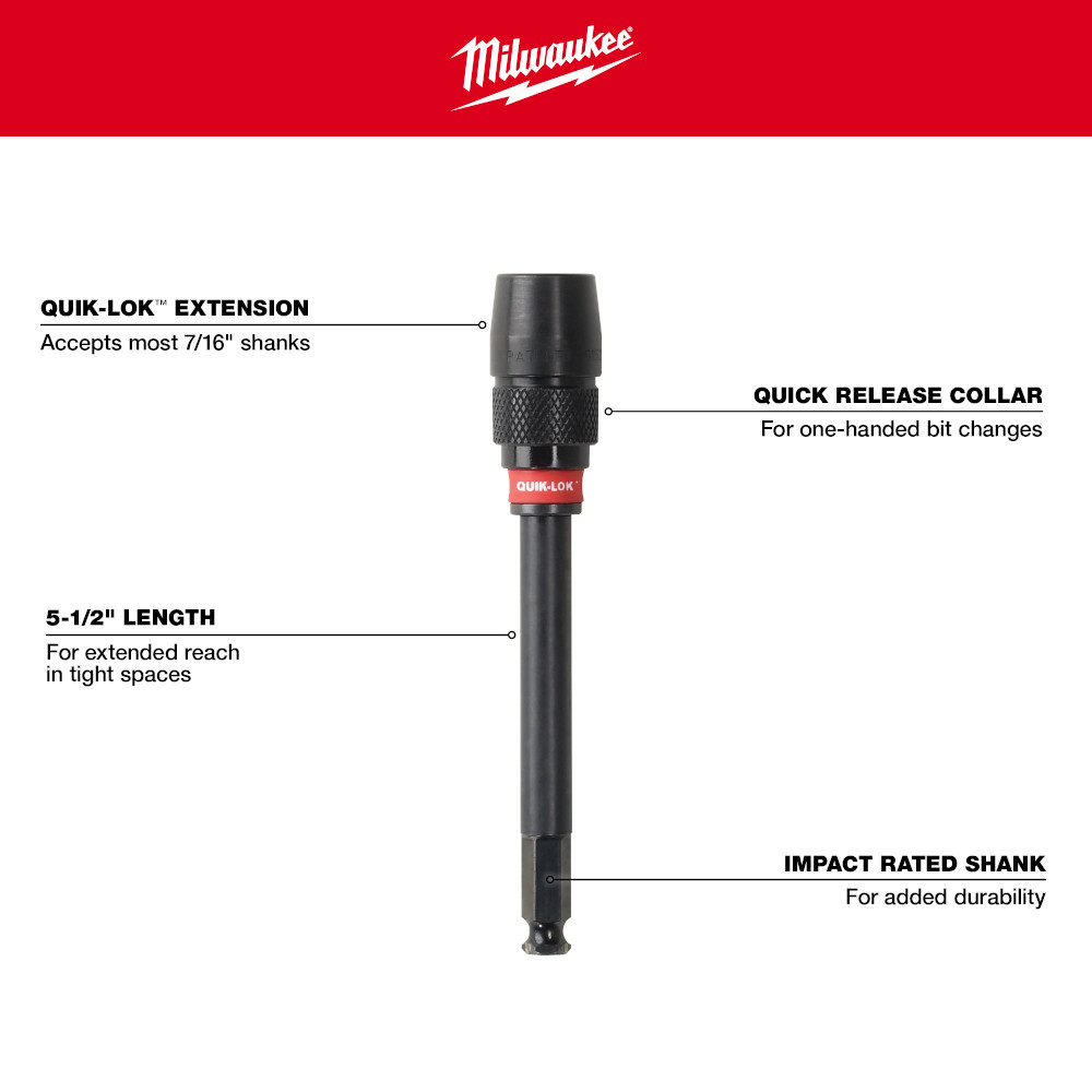 5-1/2" x 7/16" Universal QUIK-LOK™ Extension