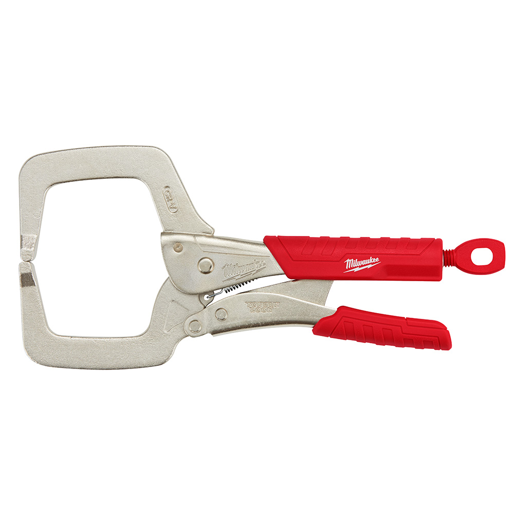 Milwaukee 48-22-3631 11" Torque Lock™ Locking C-Clamp with Grip Product image for Milwaukee 48-22-3631 11" Torque Lock™ Locking C-Clamp with Grip