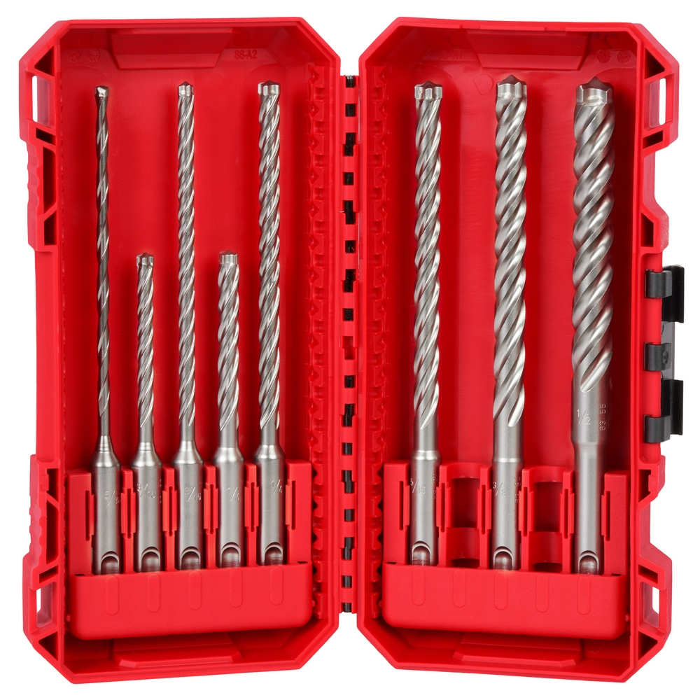 8 PC SDS Plus MX4™ 4-Cutter Drill Bit Kit