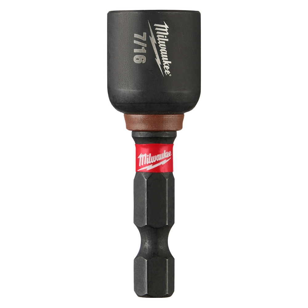 Product image for Milwaukee 49-66-4506 SHOCKWAVE™ 1-7/8" Magnetic Nut Driver 7/16"