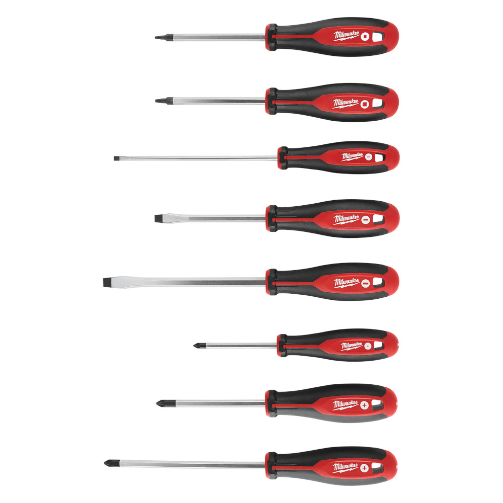 Product image for Milwaukee 48-22-2718 8pc Screwdriver Kit w/ Square Drive
