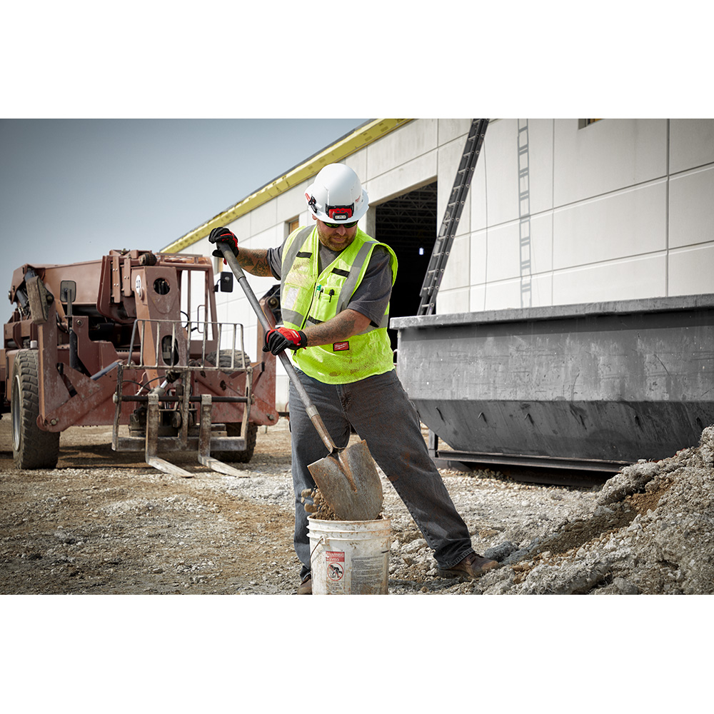Class 2 High Visibility Yellow Mesh Safety Vest - L/XL