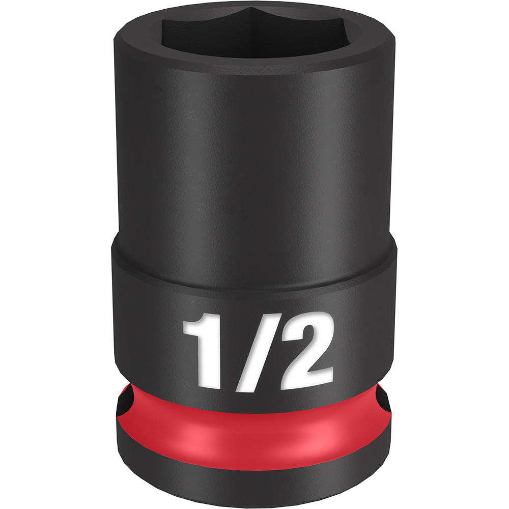 Product image for Milwaukee 49-66-6106 SHOCKWAVE&#8482; Impact Duty 3/8" Drive 1/2" Standard 6-Point Socket