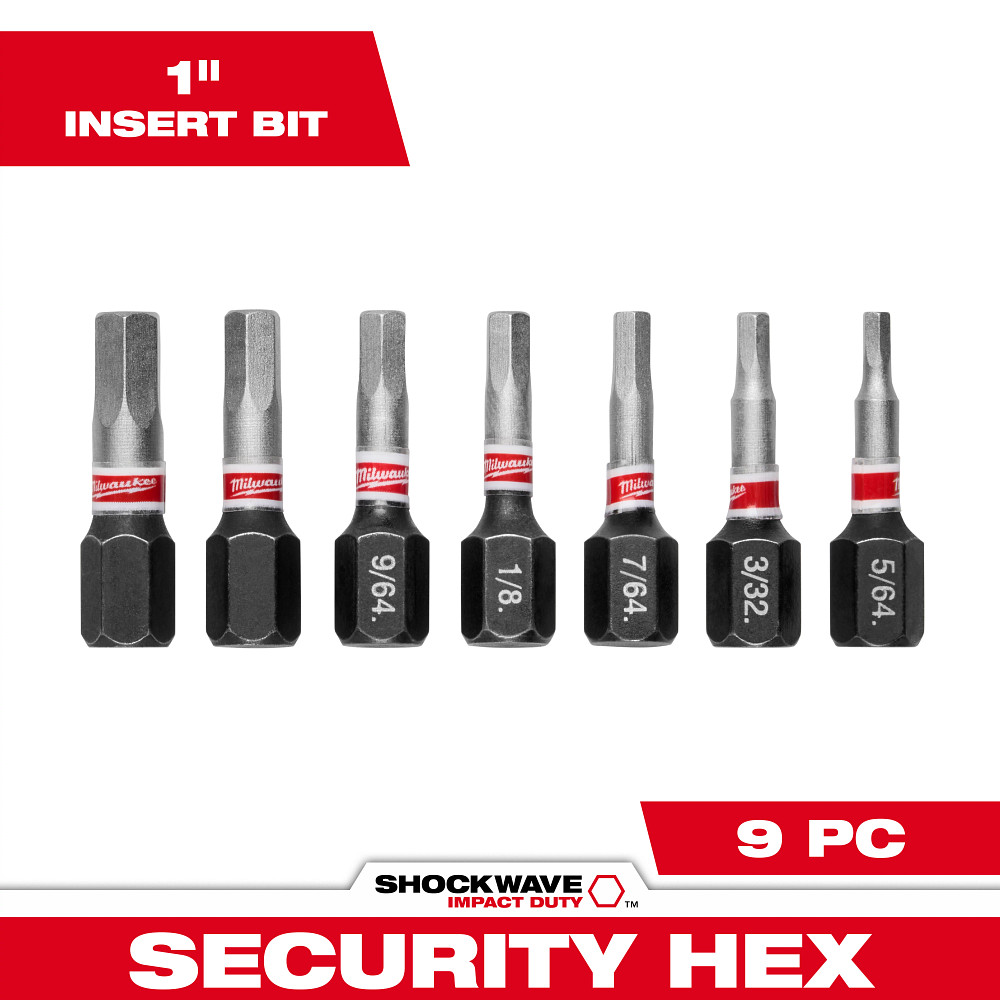 Product image for Milwaukee 48-32-4619 7 Pc. Insert Bit Se