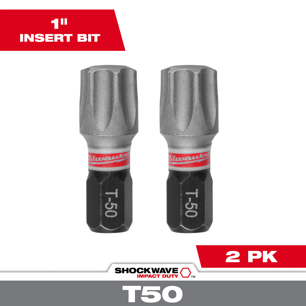 Product image for Milwaukee 48-32-4989 T50 Impact Bits