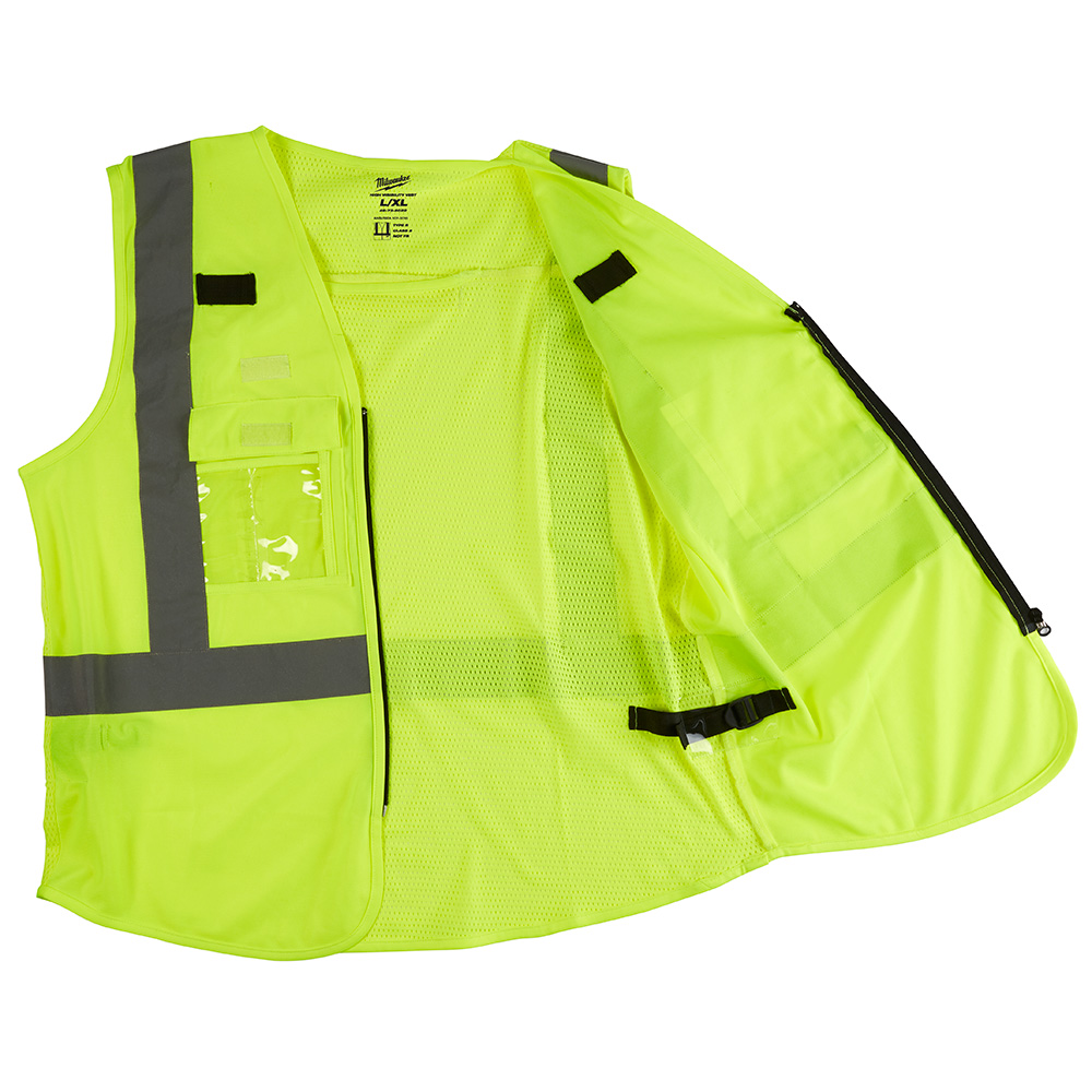 Class 2 High Visibility Yellow Safety Vest - 2XL/3XL