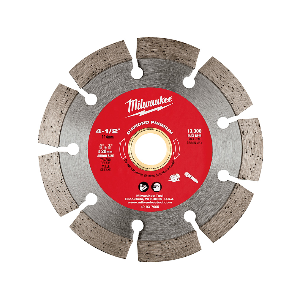 Product image for Milwaukee 49-93-7005 4-1/2" Diamond Premium Segmented