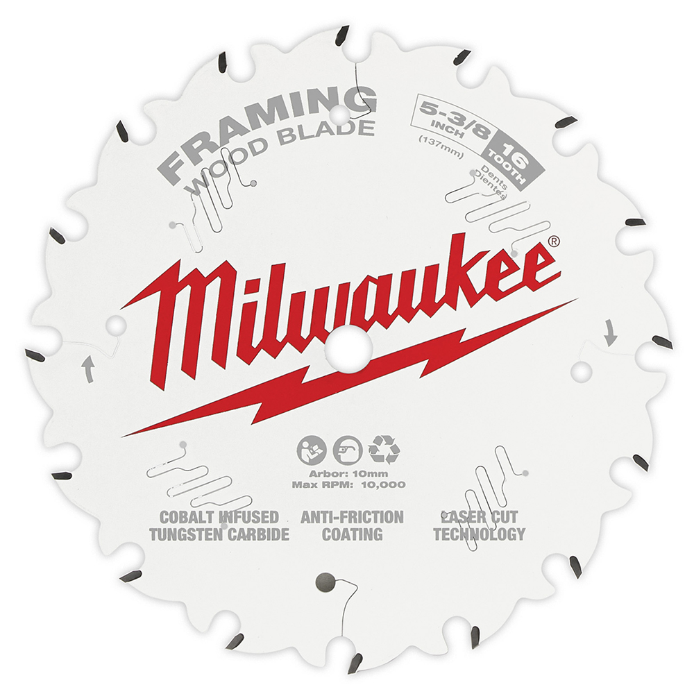 Product image for Milwaukee 48-40-0522 5-3/8" 16T Framing Circular Saw Blade