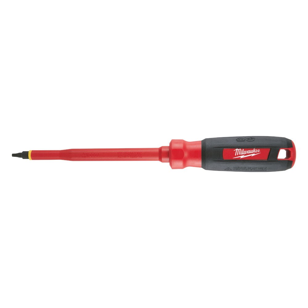Product image for Milwaukee 48-22-2253 #3 Square 6" 1000V Insulated Screwdriver