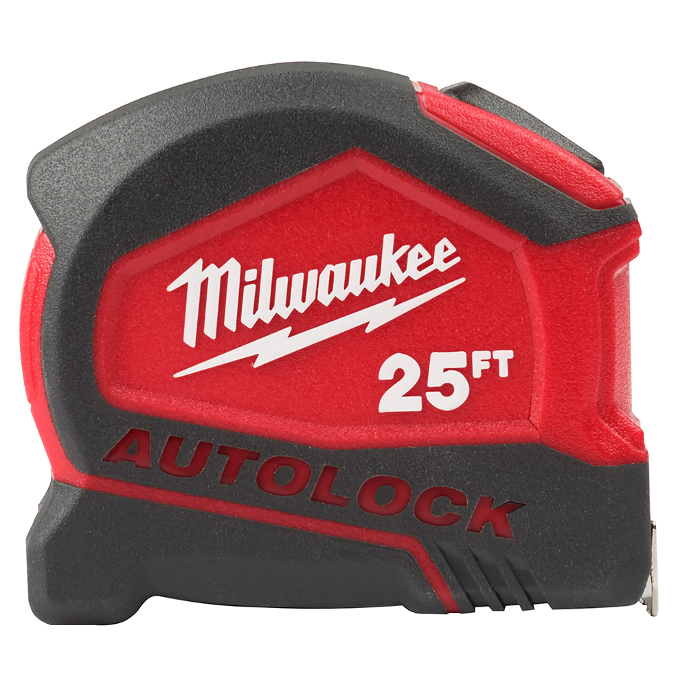 Product image for Milwaukee 48-22-6825 25ft Compact Auto Lock Tape
