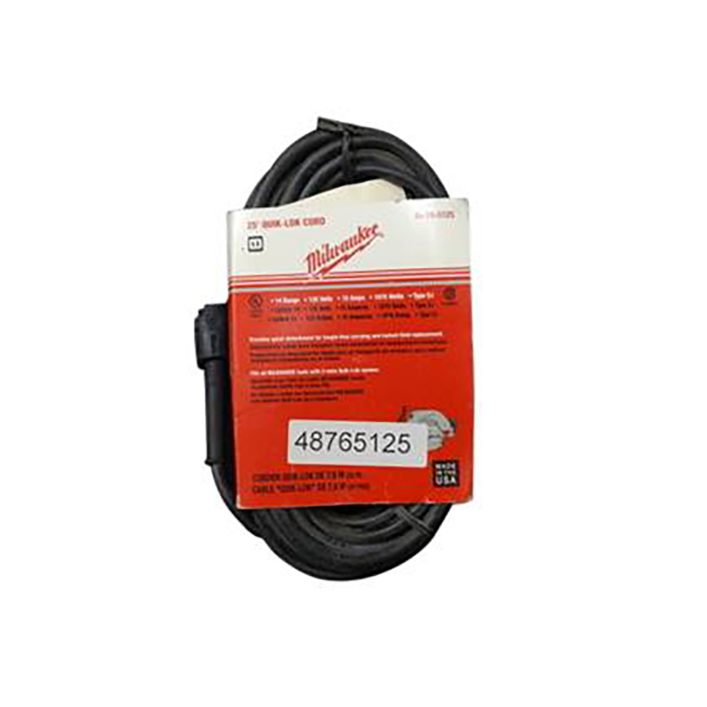 Product image for Milwaukee 48-76-5125 25ft 2-Wire Quik-Lok® Cord