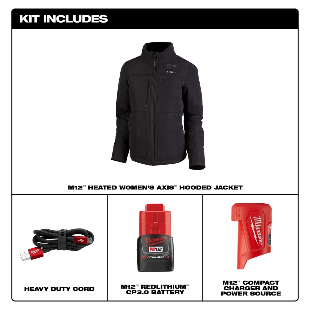 M12™ Women's Heated AXIS™ Jacket Kit Black Small