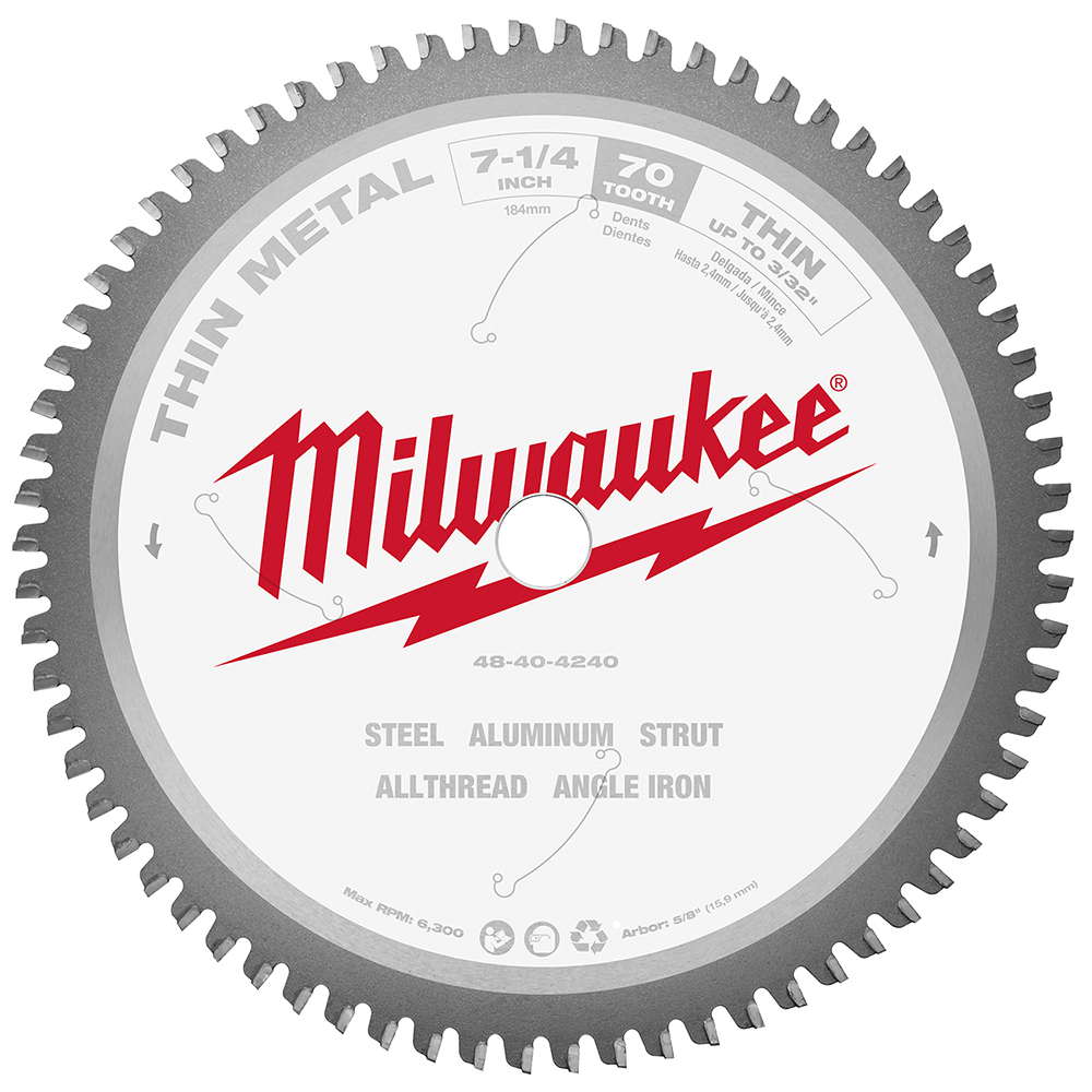 Product image for Milwaukee 48-40-4240 7-1/4 in. 70T Ferro