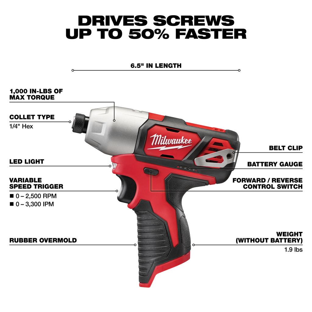 M12™ 12 Volt Lithium-Ion Cordless Hammer Drill/Impact Driver Combo Kit (2-Tool)