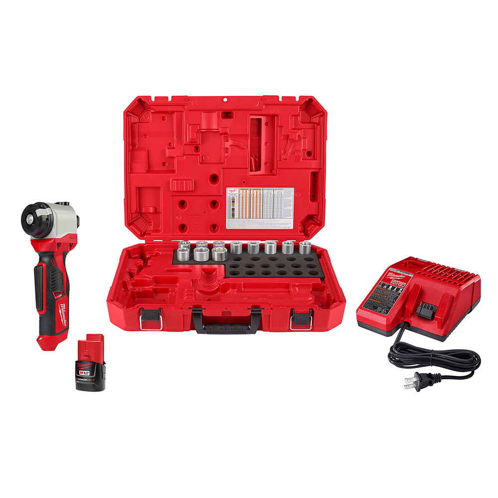 Product image for Milwaukee 2435AL-21 M12™ Cable Stripper Kit for Al THHN/XHHW