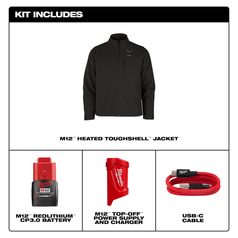 M12™ Heated TOUGHSHELL™ Jacket Kit - Black 2X