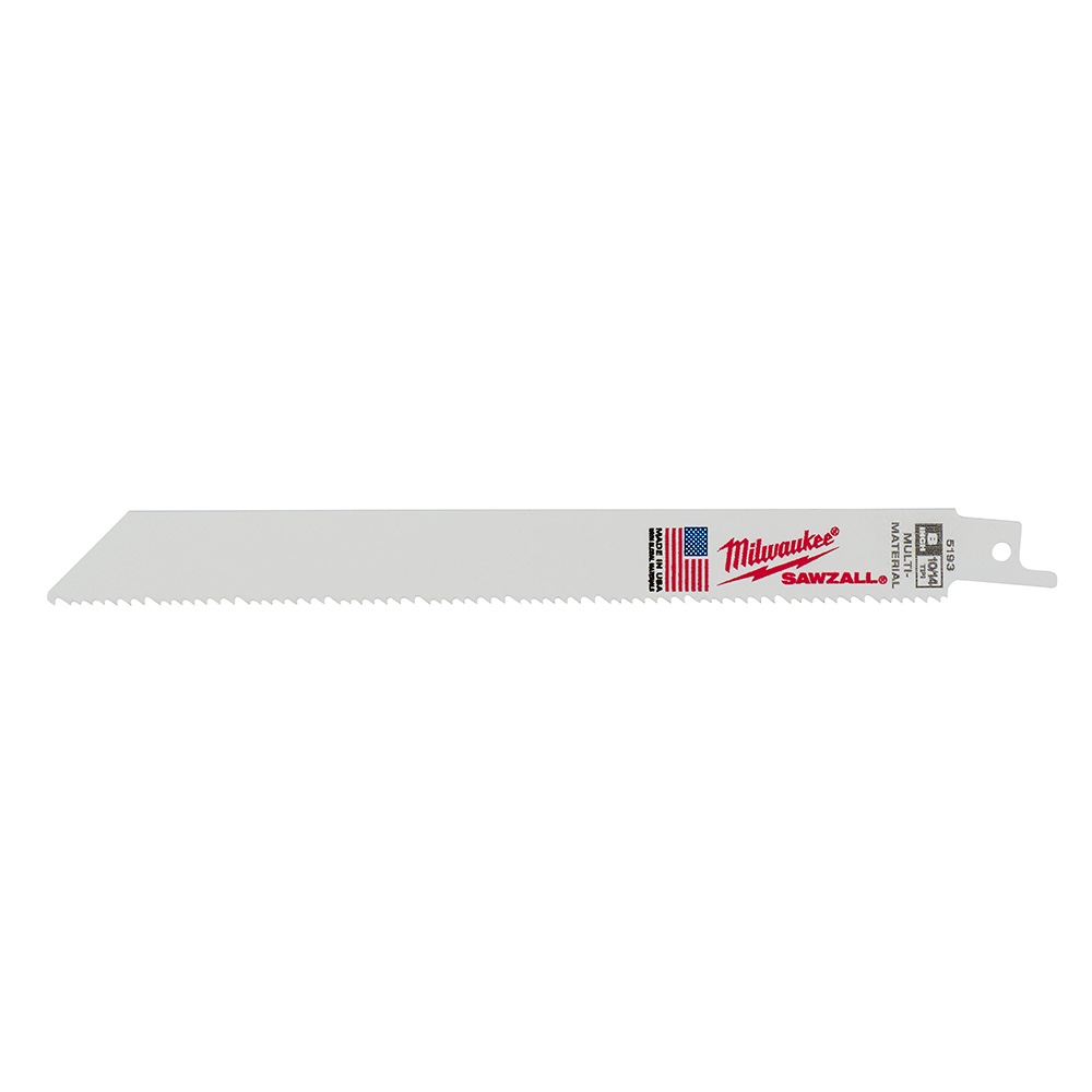 Product image for Milwaukee 48-00-5193 8" 10/14 TPI SAWZALL® Blades (5 Pack)