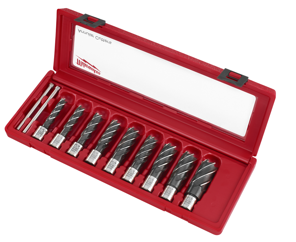 Product image for Milwaukee 49-22-8410 9-Piece HSS Annular Cutter Set