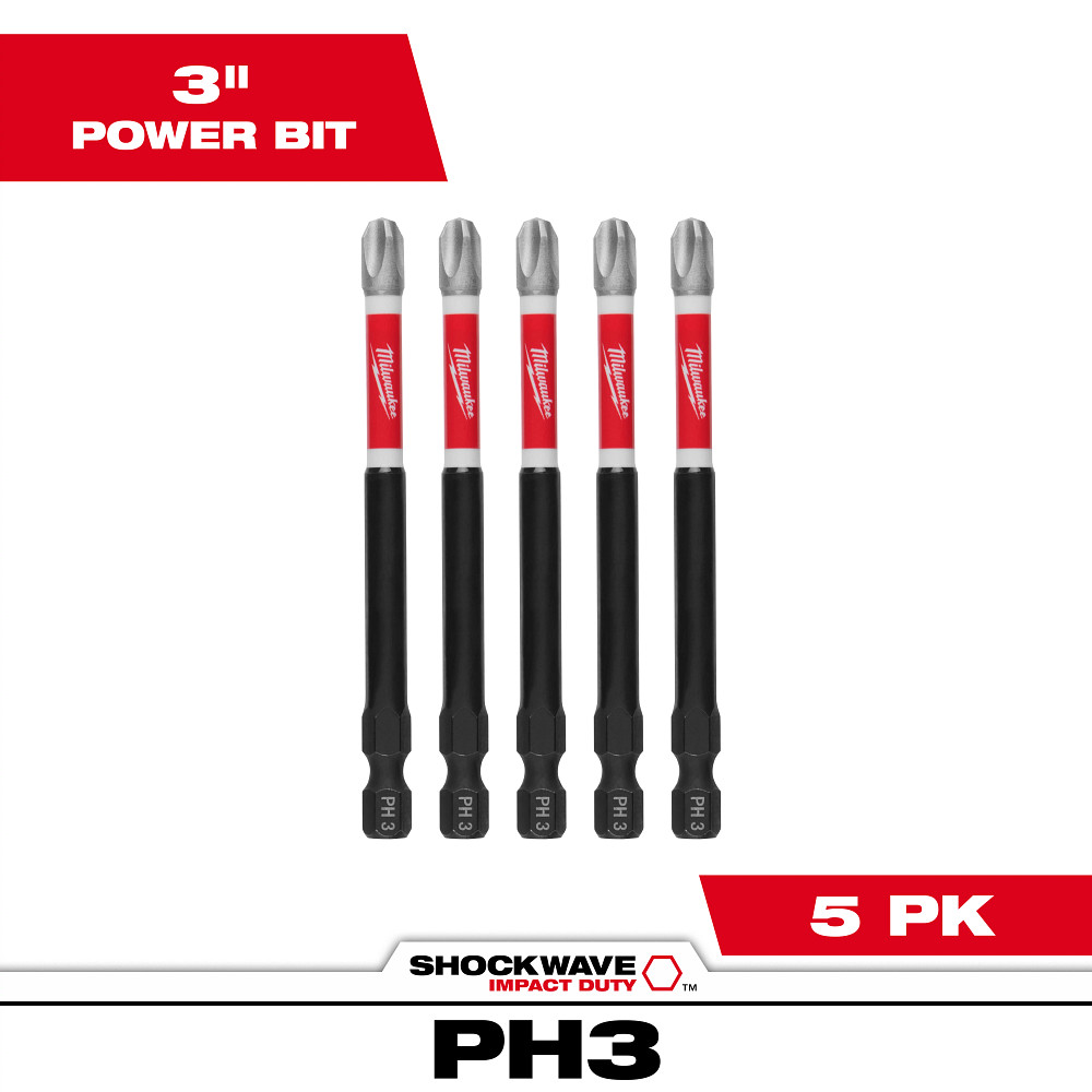 Product image for Milwaukee 48-32-4566 PH3 Driver Bits
