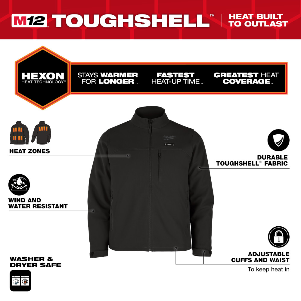 M12™ Heated TOUGHSHELL™ Jacket Kit - Black 2X