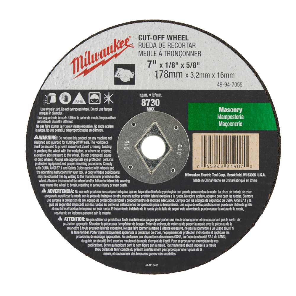 Product image for Milwaukee 49-94-7055 Cutting WHL