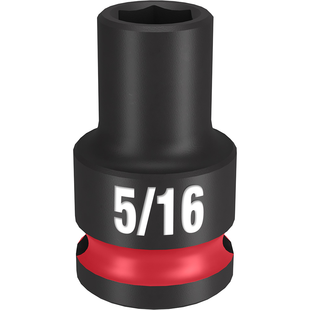 Product image for Milwaukee 49-66-6102 SHOCKWAVE™ Impact Duty 3/8" Drive 5/16" Standard 6-Point Socket
