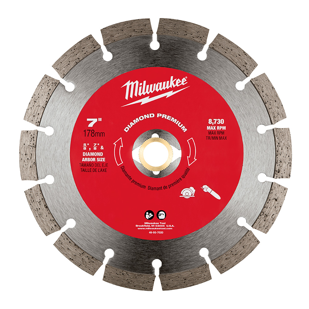 Product image for Milwaukee 49-93-7020 7" Diamond Premium Segmented