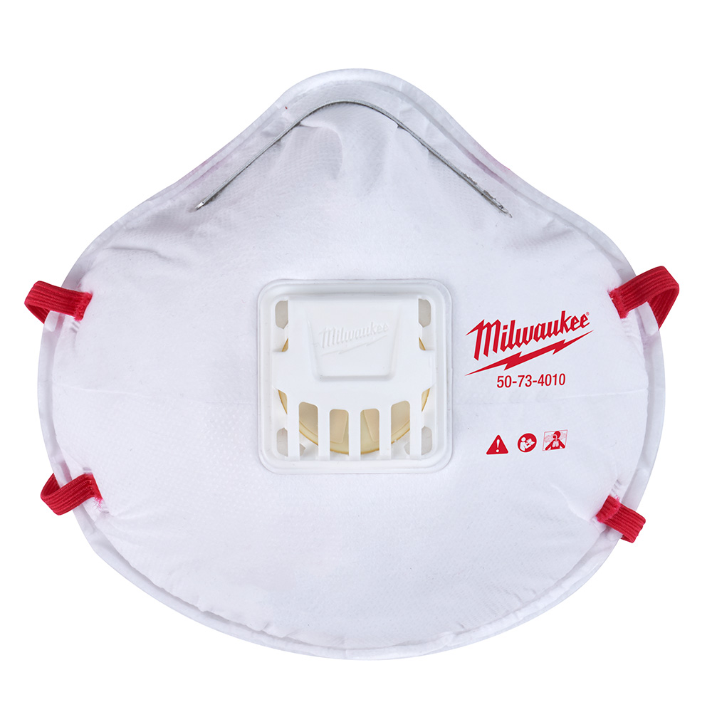 Product image for Milwaukee 48-73-4011 N95 Valved Respirat