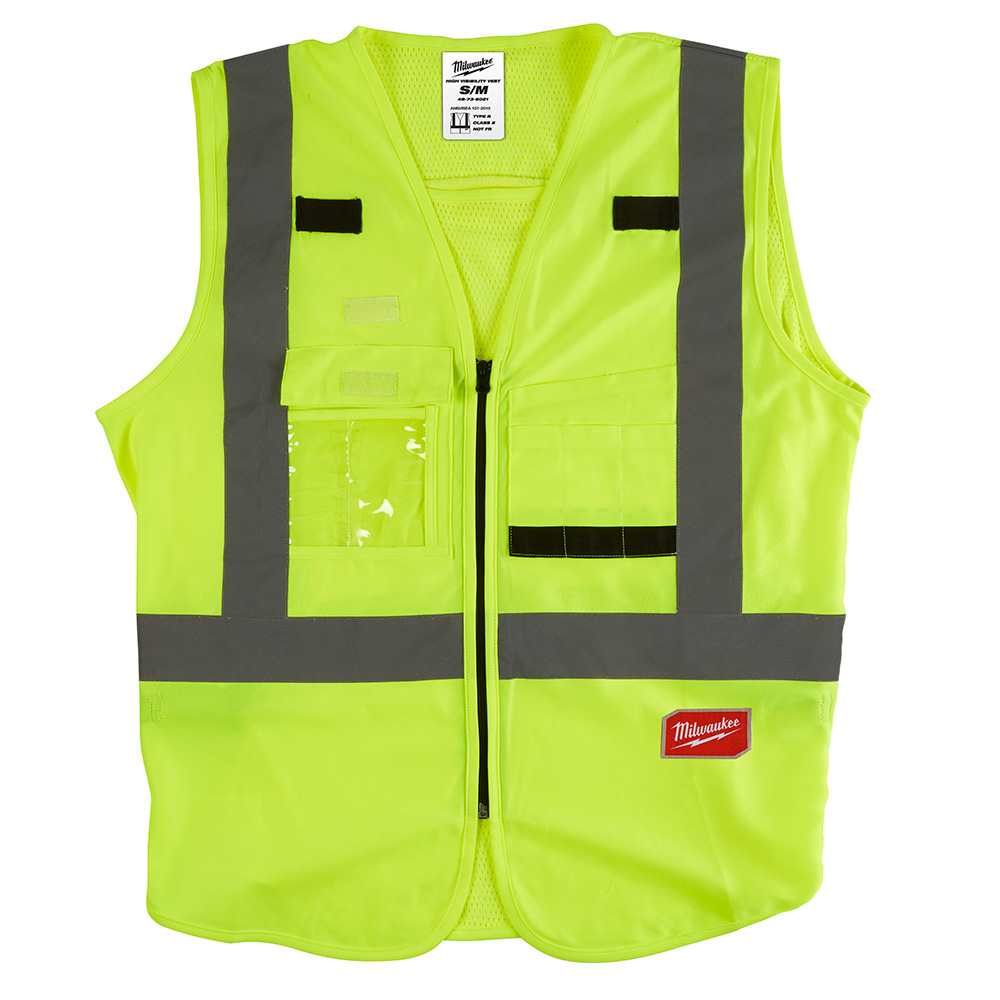 Mayer-DDS-Class 2 High Visibility Yellow Safety Vest - S/M-1