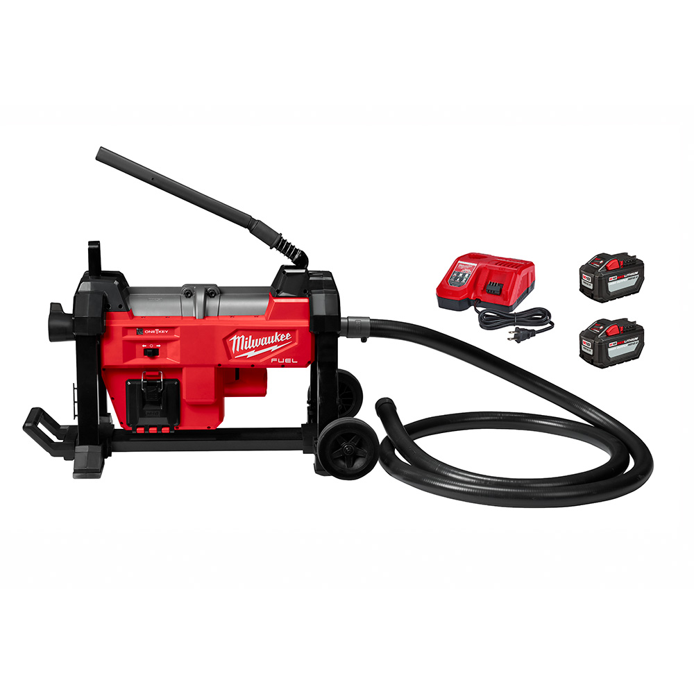 Product image for Milwaukee 2871-22 M18™ FUEL™ Sewer Sectional Machine with Cable Drive™ Kit