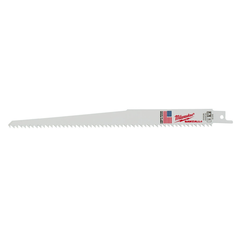 Product image for Milwaukee 48-01-7016 9" 6 TPI Fleam Ground SAWZALL® Blades (Bulk - 100 Pk)