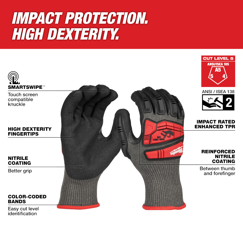 Impact Cut 5 Nitrile Dip Glove - XL