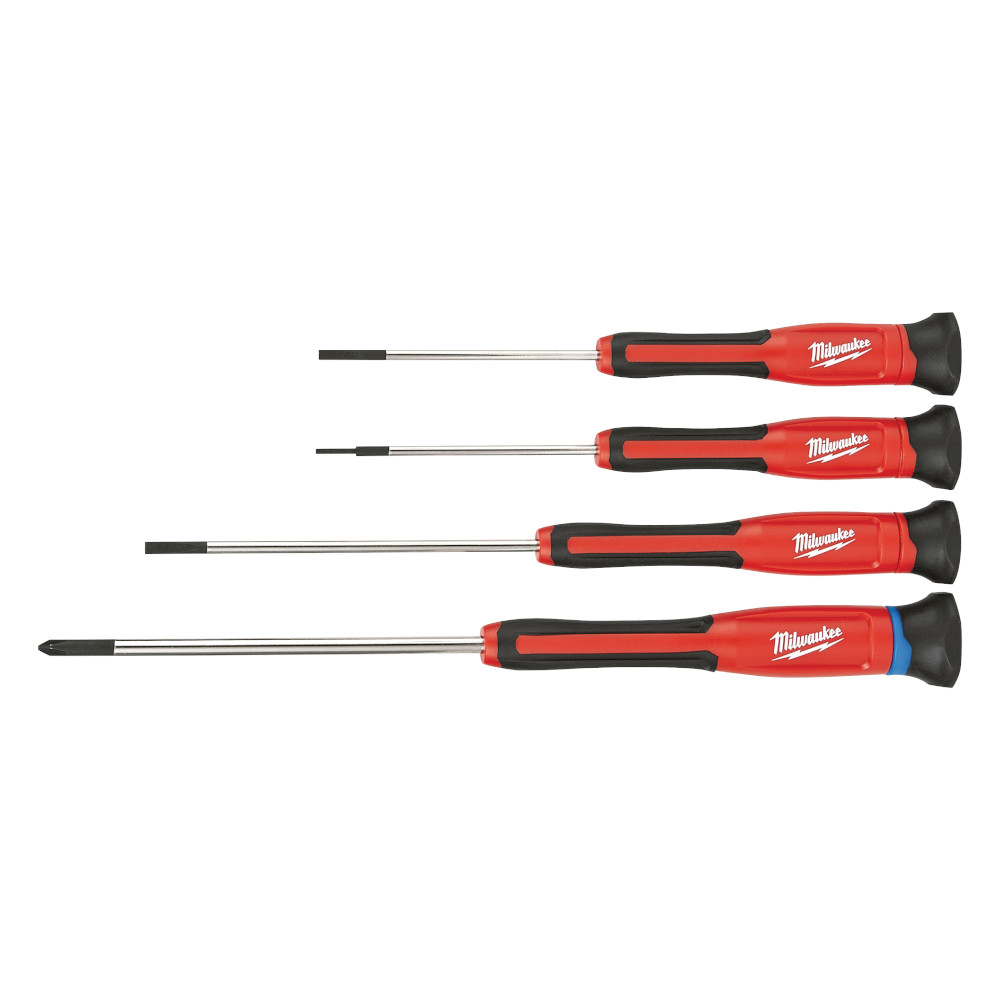 Product image for Milwaukee 48-22-2604 4-Piece Precision Screwdriver Set