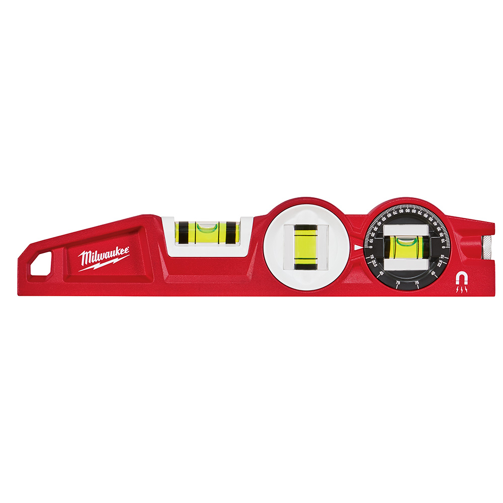 Product image for Milwaukee 48-22-5210 10" Die Cast Torpedo Level with 360 Degree Locking Vial