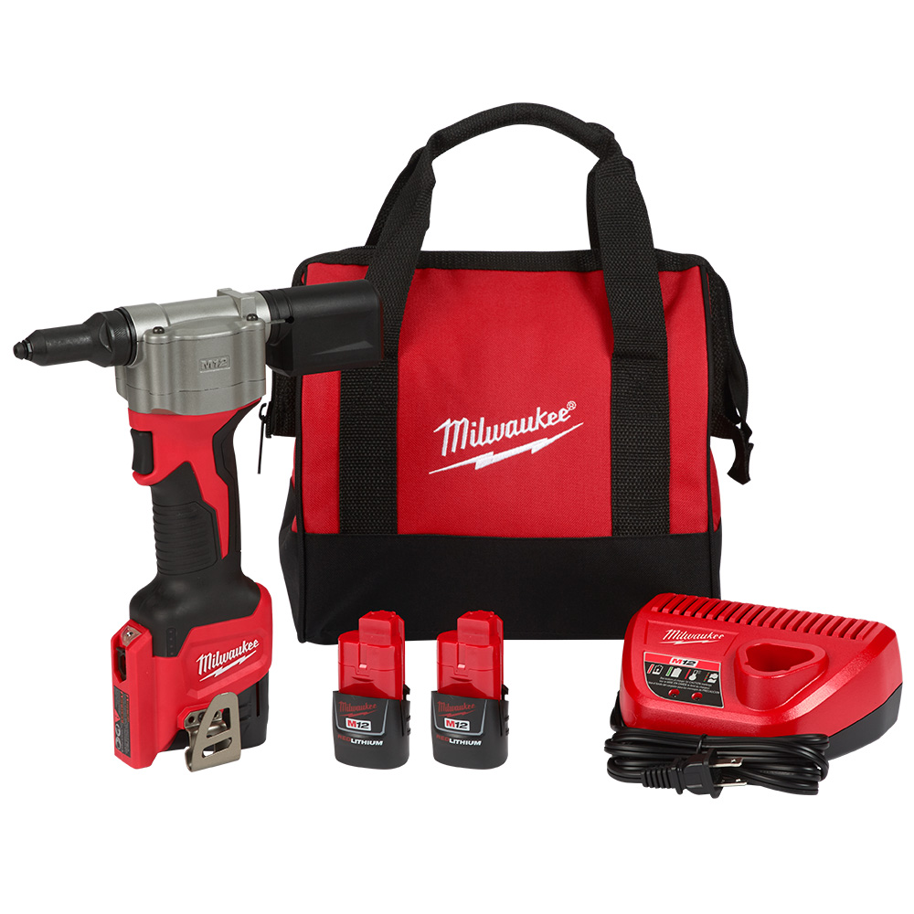 Product image for Milwaukee 2550-22 M12™ Rivet Tool Kit