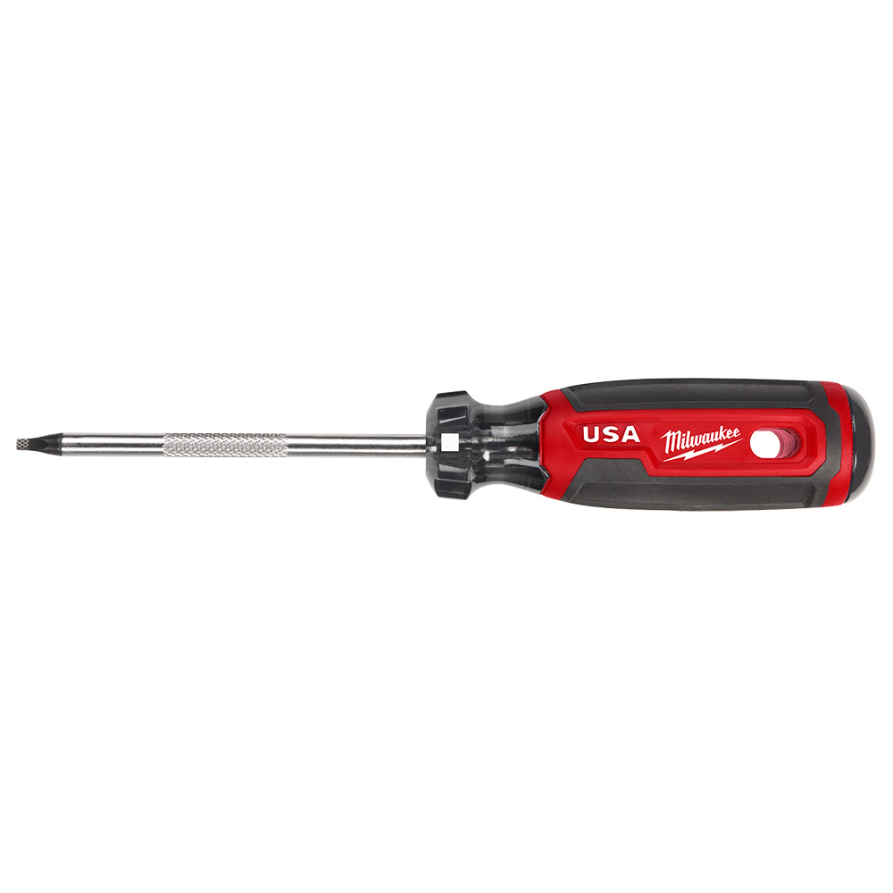 Product image for Milwaukee MT218 #2 Square Cushion Grip Screwdriver, 4" Shaft (USA)