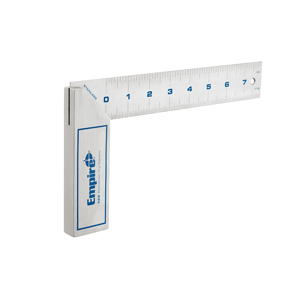 Product image for Milwaukee 122 8" Heavy Duty TRUE BLUE® Try Square, Stainless Steel Blade