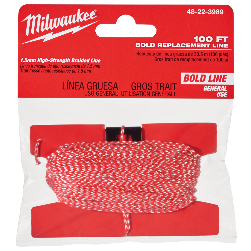 Product image for Milwaukee 48-22-3989 100ft Bold Line Replacement Chalk Line