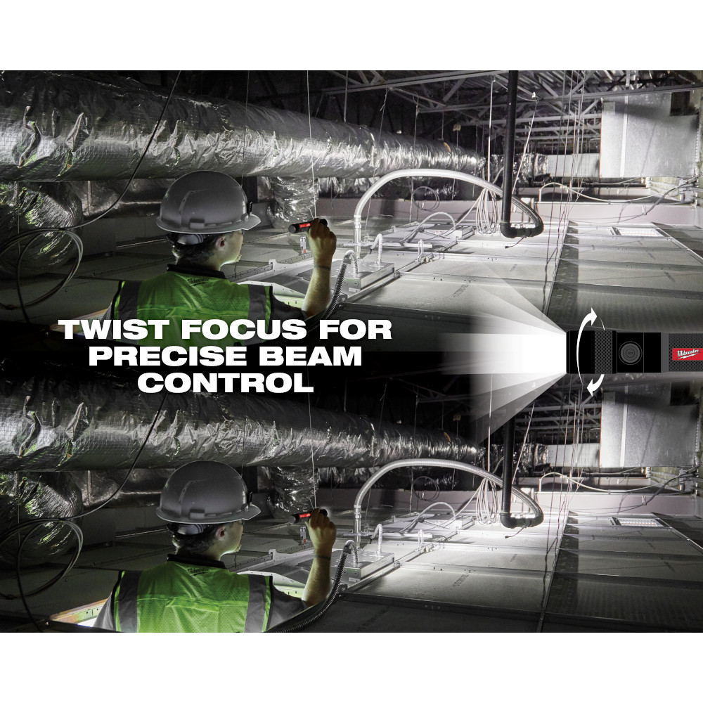 REDLITHIUM™ USB 1100L Twist Focus Flashlight