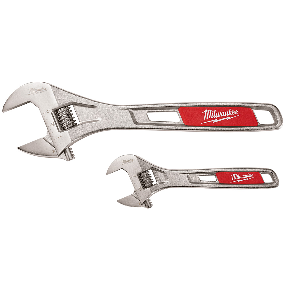 Product image for Milwaukee 48-22-7400 6" & 10" Adjustable Wrench Set