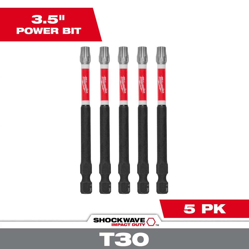 Product image for Milwaukee 48-32-4580 T30 Driver Bits