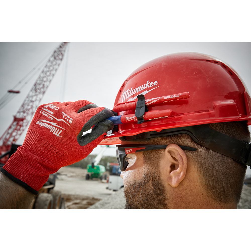 Red Front Brim Vented Hard Hat w/4pt Ratcheting Suspension - Type 1, Class C