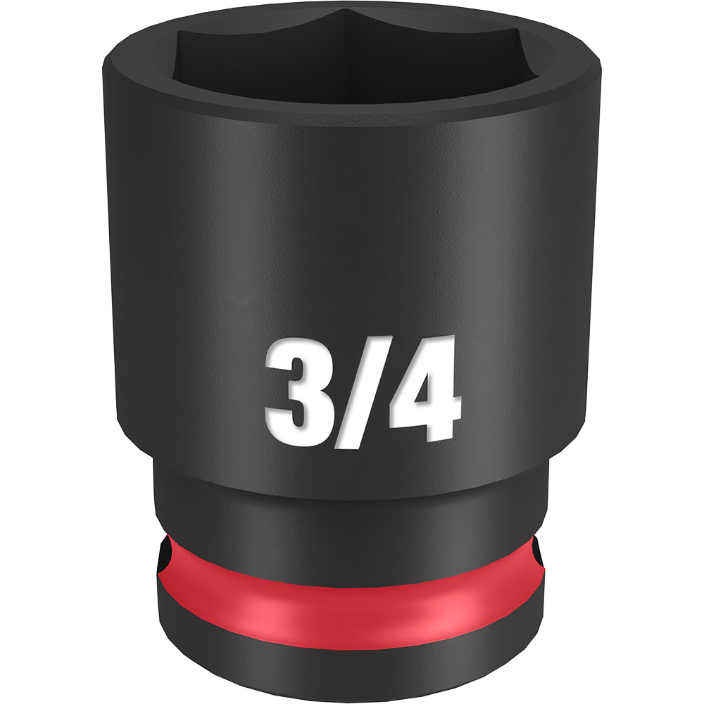 Product image for Milwaukee 49-66-6110 SHOCKWAVE™ Impact Duty 3/8" Drive 3/4" Standard 6-Point Socket